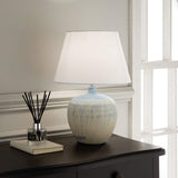 Blue Ceramic table lamp with Shade