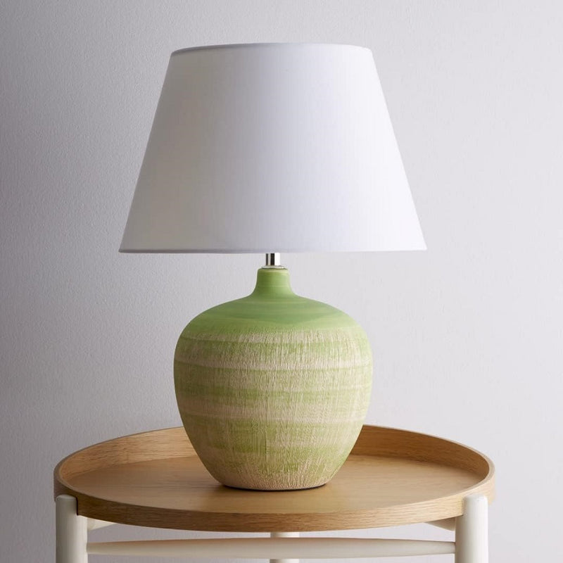 Ceramic urn Table Lamp with Shade