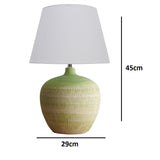 Green Ceramic table lamp with Shade