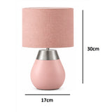 Pink Bedside Touch Table Lamp