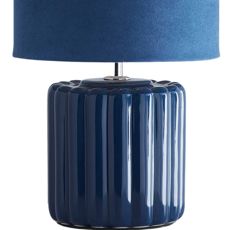Blue Pottery Table Desk Light