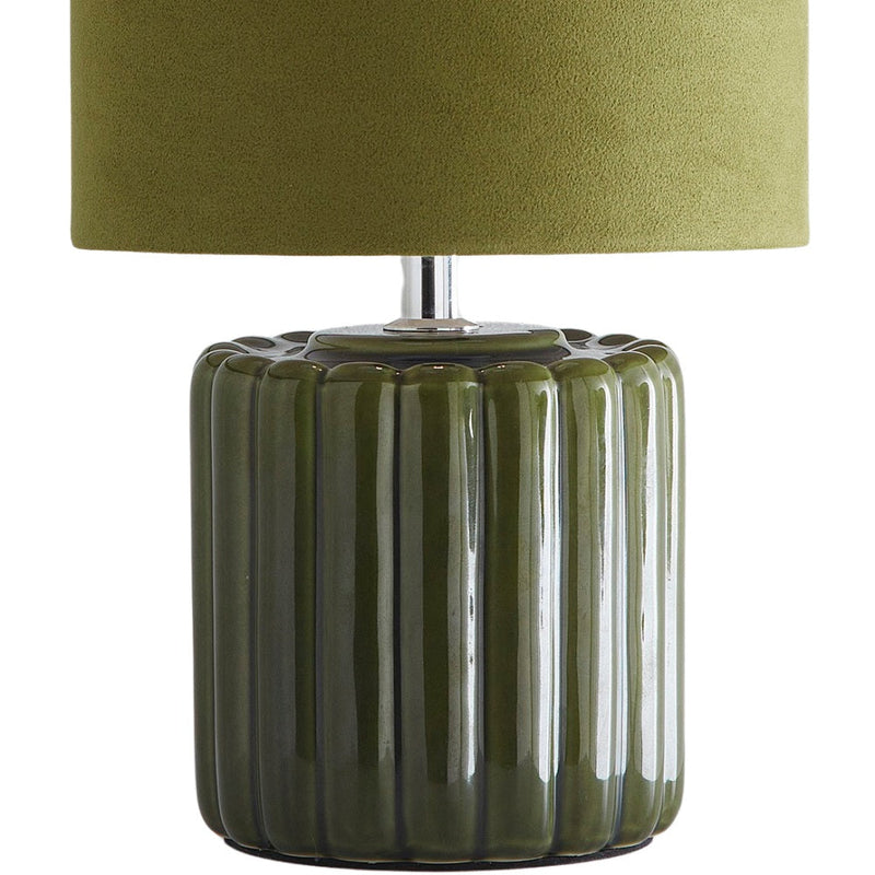 Green Pottery Table Desk Light