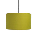 14" Mustard Yellow Vintage Fabric Drum Pendant & Floor Lamp Shade 36cm