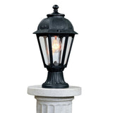 Black Vintage Lantern Outdoor Post Light