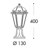 Fumagalli Mikrolot Saba Pedestal Light Dimensions