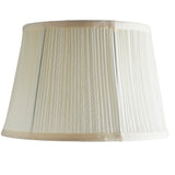 Cream Faux Silk Vintage Mushroom Pleated Tapered Lampshade 35cm