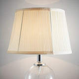 Cream Pleated Lampshade