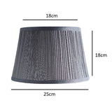 Grey PLeated Lampshade for table lamp