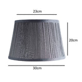 Grey Pleated Shade for Table lamp