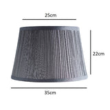 Grey Pleated Shade for Floor Lamp