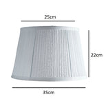 White Pleated Lamp shade for table lamp