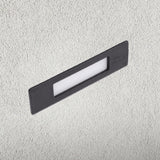 Black LED Outdoor Recessed Brick Wall Light