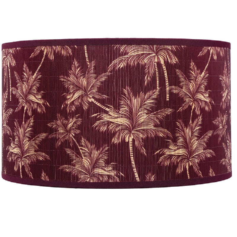 Bamboo Floral Design Fabric Vintage Easy Fit Non Electric Pendant