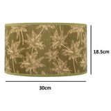 Bamboo lampshade in green