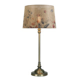 Beige Cream Vintage Round Drum Linen Table Lamp Shade