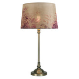 Beige Cream Vintage Round Drum Linen Table Lamp Shade
