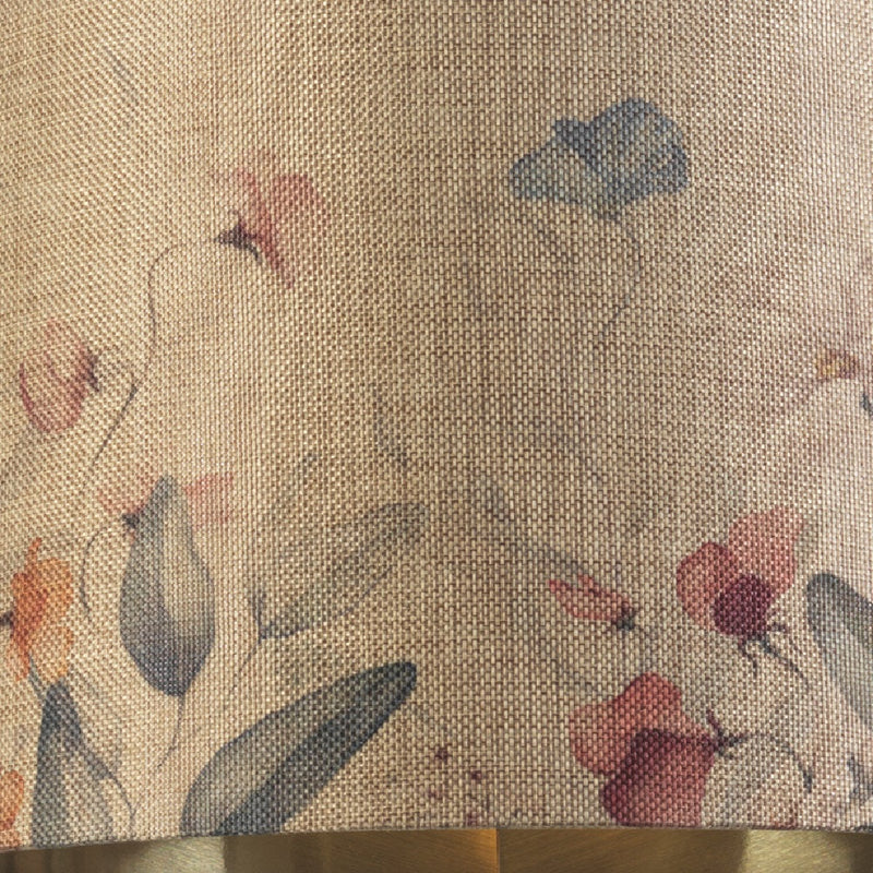 Beige Linen 14 Inch Ceiling Floor Lampshade