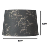 Grey flower lampshade