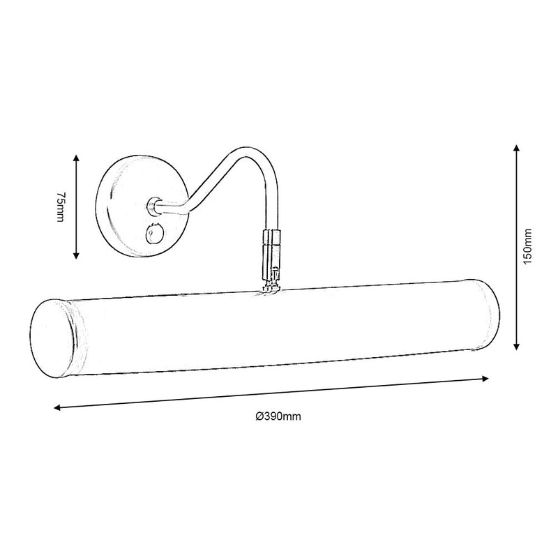 Polished Brass Picture Light