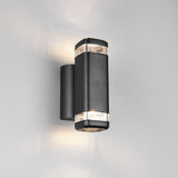 Black outdoor wall light 