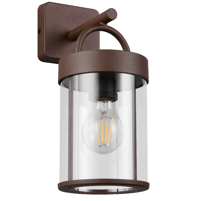 Britalia BR26476124 Antique Rust Outdoor Vintage Down Lantern Wall Light IP44