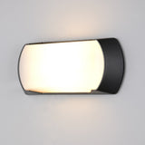 Black Modern Coastal Bulk Head Outdoor Wall Light