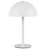 LED White Dome Shape USB Rechargeable Touch Table Lamp 21cm
