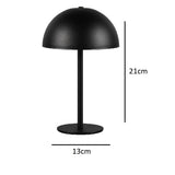 Black Dome Table Lamp Dimmable