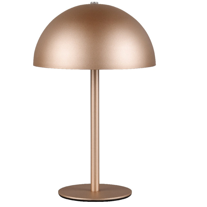 Britalia BR54891165 LED Copper Dome Shape USB Rechargeable Touch Table Lamp - 21cm Height