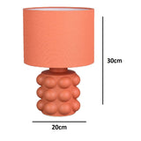 Orange Bedside Ceramic Table lamp
