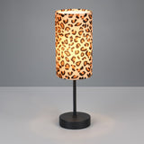 animal print inspired table lamp