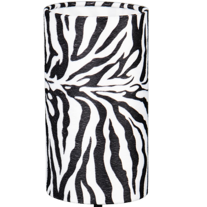 Zebra print table lamp
