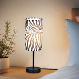 zebra pattern table lamp