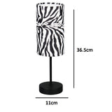 black and white table lamp