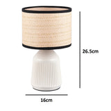 White ceramic table lamp