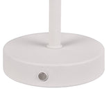 White Table Lamp with USB