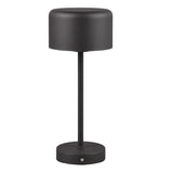 Britalia BR59151132 LED Matt Black Stem USB Rechargeable Touch Retro Table Lamp - 30cm Height
