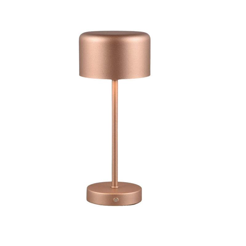 Britalia BR59151165 LED Matt Copper Stem USB Rechargeable Touch Retro Table Lamp - 30cm Height