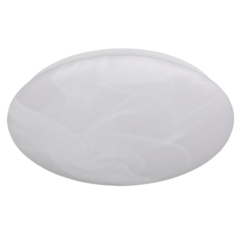 Britalia BR64631101 LED White Alabaster Modern Round Flush Ceiling Light - 28cm Diameter