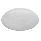 LED White Alabaster Modern Round Flush Ceiling Light 28cm