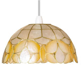 Champagne Capiz Shell Wild Butterfly Vintage Easy Fit Dome Pendant Shade 33cm