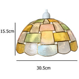 Colourful Capiz Shell None Electric Pendant