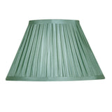 Oaks S650/5 SE Sage Green 5" Faux Silk Box Pleat Clip On Lamp Shade