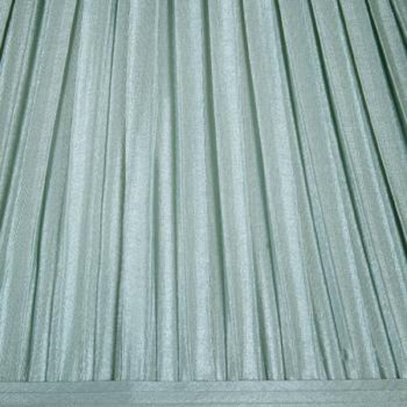Oaks S650/5 DE Duck Egg Blue 5" Faux Silk Box Pleat Clip On Lamp Shade