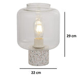 Clear Glass Table Lamp Light