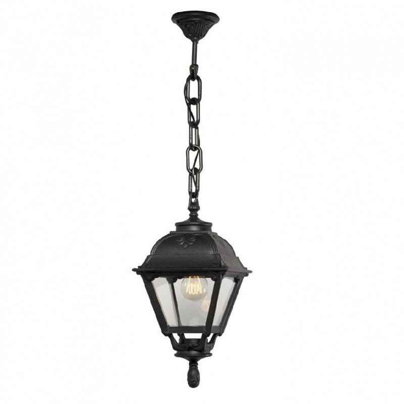 Britalia BRSICHEM-CEFA Black Outdoor Traditional Lantern Pendant Light | Coastal IP55