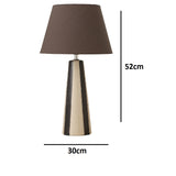 stylish bedside lamp with grey shade