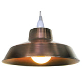 Copper Plated Metal Coolie Vintage Retro Easy Fit Pendant Shade 30cm
