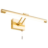 LED Satin Brass Bathroom Modern Switched Picture Light 41cm