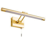 Satin Brass Bathroom Mirror Switch Light